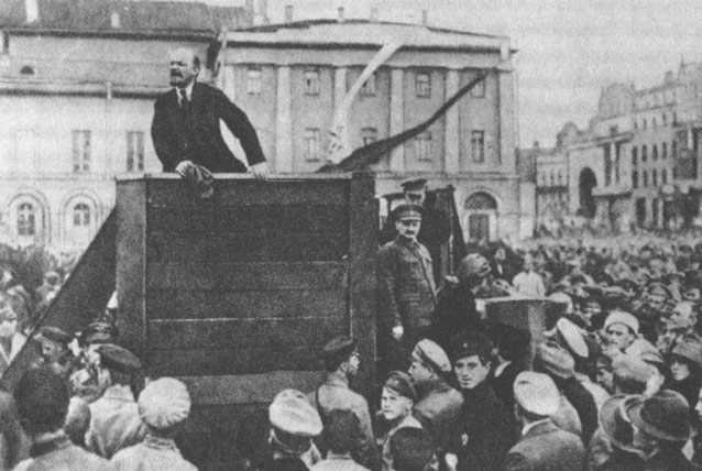 Lenin Speaks to the Troops