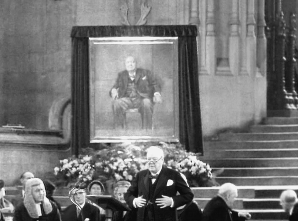 Churchill and his portrait
