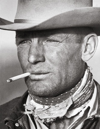 The Most Influential Man Who Never Lived -- there were many Marlboro Man models, but the original behind the Philip Morris cigarette advertising campaign came from Life magazine photographs by Leonard McCombe from 1949.