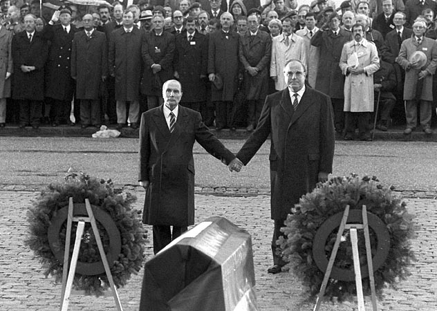 Mitterrand and Kohl at Verdun