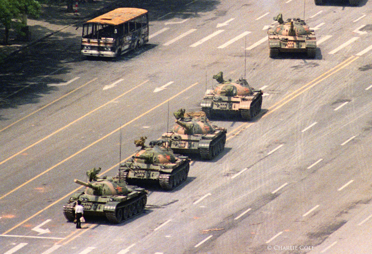 The Tank Man by Charlie Cole, 1989